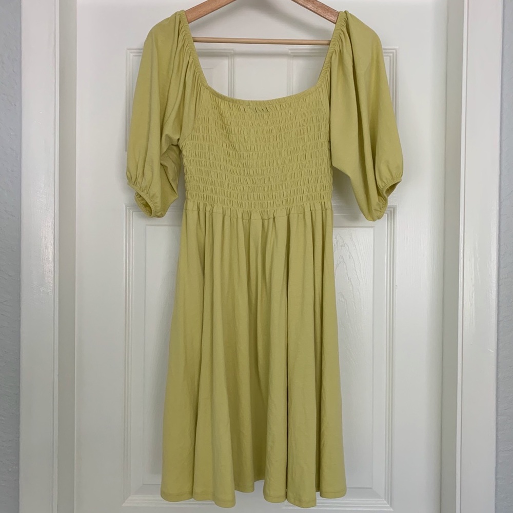J. Crew Smocked Babydoll Dress